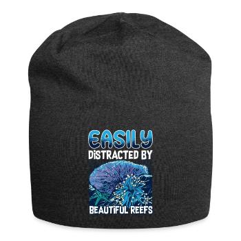 Marine Science Design for an Ocean Student - Jersey Beanie - charcoal grey - Front