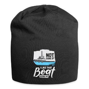 Schlepper Segler Kapitän Bootseigner Meer - Jersey-Beanie - Schwarz - Vorne