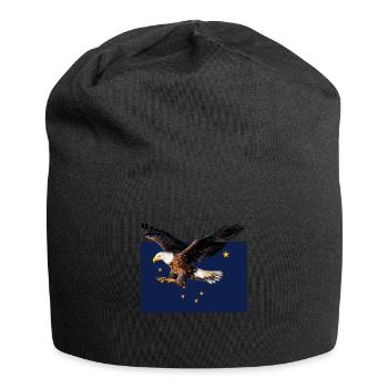Alaska Gift USA Nature Bear Denali Grizzly Forest - Jersey Beanie - black - Front