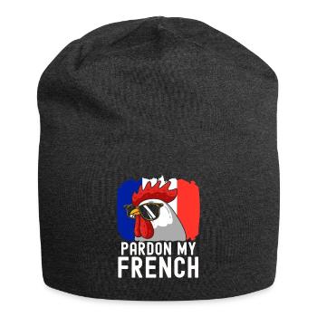 France Drapeau France Paris Marseille Français - Bonnet en jersey - charbon - Devant