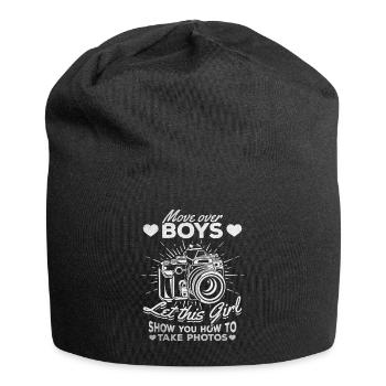 Photography Girl - Let yourself be pampered by this - Jersey Beanie - black - Front