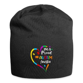 Autistic Autism Autism Awareness Day Asperger's Child - Jersey Beanie - black - Front
