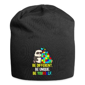 Tshirt autistique Autimus Cadeau Asperger Enfants - Bonnet en jersey - noir - Devant