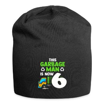 Garbage truck Müllmann Recycling 2nd birthday - Jersey Beanie - black - Front