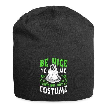 Halloween Costume Ghost Monster Spooky Skull Zombie - Jersey Beanie - charcoal grey - Front