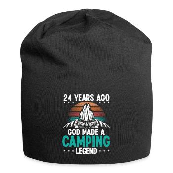 24 Year Old Camping Legend Scout 24Birthday Camper - Jersey-Beanie - Schwarz - Vorne