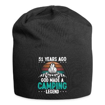 51 Year Old Camping Legend Scout 51Birthday Camper - Jersey Beanie - black - Front