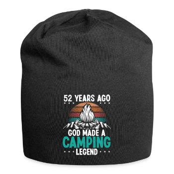 52 Year Old Camping Legend Scout 52Birthday Camper - Jersey Beanie - black - Front