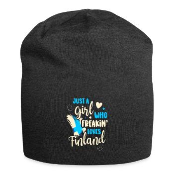 Finnland - Jersey-Beanie - Anthrazit - Vorne