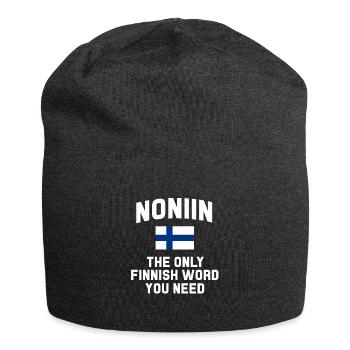 Finnland Geschenk Skandinavien Finland Suomi Finne - Jersey-Beanie - Anthrazit - Vorne