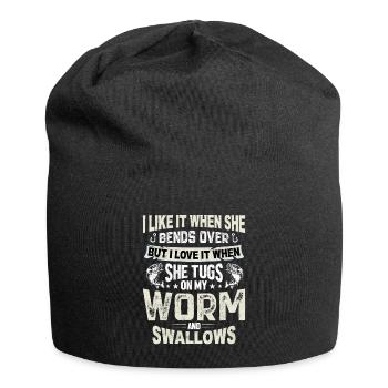 Fishing Claim Angler Fish - Jersey Beanie - black - Front
