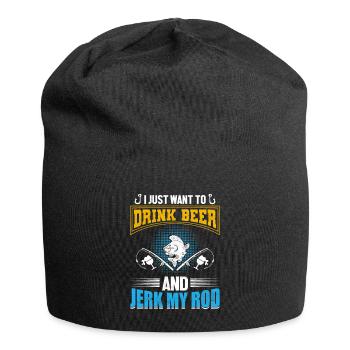 Fish Beer Fishing Fishing Fishing - Jersey Beanie - black - Front