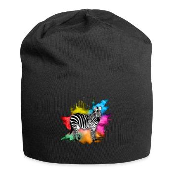 Zebra - Jersey Beanie - black - Front