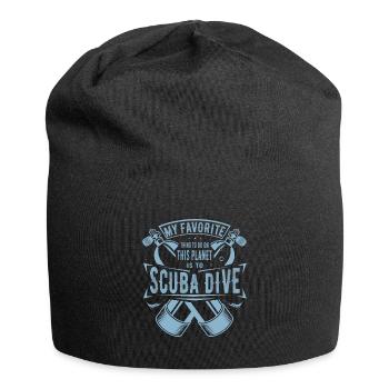 Ma chose préférée à faire est le cadeau de plongée sous-marine - Bonnet en jersey - noir - Devant