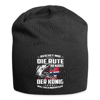Reichet mir die Rute der könig will nach Norwegen - Jersey-Beanie - Schwarz - Vorne