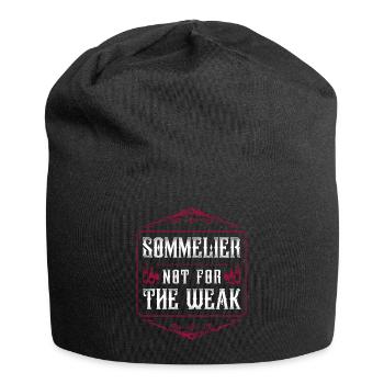 Sommelier Wine Drinking Tasting - Jersey-Beanie - Schwarz - Vorne