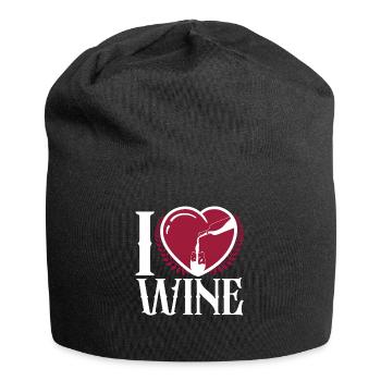 Sommelier Wine Drinking Tasting - Jersey-Beanie - Schwarz - Vorne