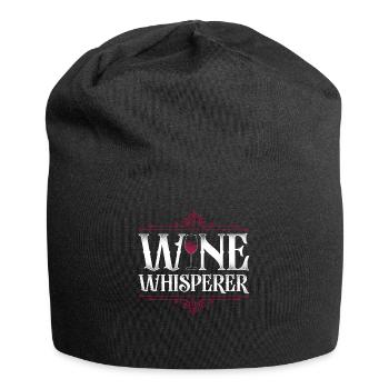 Sommelier Wine Drinking Tasting - Jersey-Beanie - Schwarz - Vorne