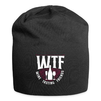 Sommelier Wine Drinking Tasting - Jersey-Beanie - Schwarz - Vorne