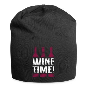 Sommelier Wine Drinking Tasting - Jersey-Beanie - Schwarz - Vorne