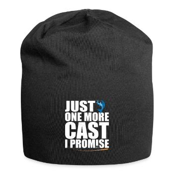 Juste un casting de plus que je promets à la pêche à la ligne - Bonnet en jersey - noir - Devant