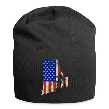 Rhode Island Home Usa flag gift - Jersey Beanie - black - Front