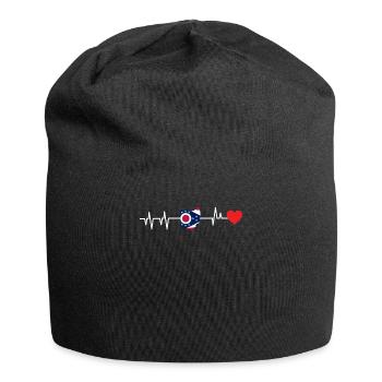 Ohio herzschlag geschenk - Jersey-Beanie - Schwarz - Vorne