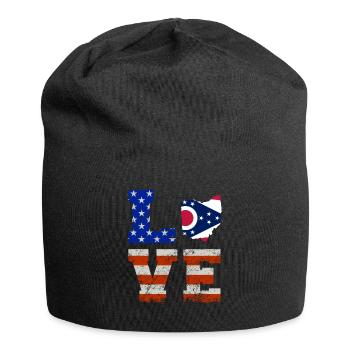 Cadeau d’un résident de l’Ohio - Bonnet en jersey - noir - Devant