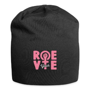 Roe deine Stimme - Jersey-Beanie - Schwarz - Vorne