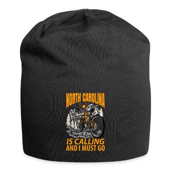 Cadeau d’aventure en Caroline du Nord - Bonnet en jersey - noir - Devant