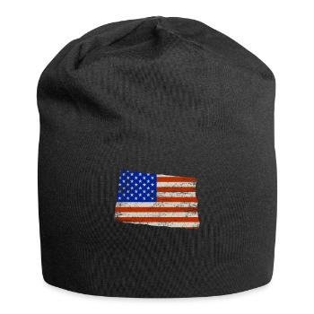 North Dakota Home Pride Usa flag gift - Jersey Beanie - black - Front