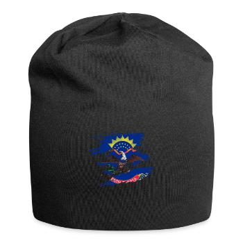 North Dakota proud gift - Jersey Beanie - black - Front