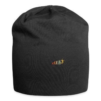 Evolution Volleyball Ball Volleyballer Vintage - Jersey-Beanie - Schwarz - Vorne
