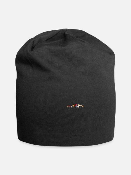 Pilze Sammlung Pilzsammler Mushroom Züchter - Jersey-Beanie - Schwarz