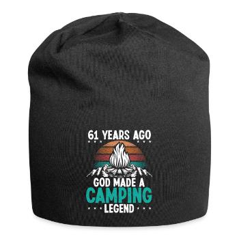 61 Year Old Camping Legend Scout 61Birthday Camper - Jersey-Beanie - Schwarz - Vorne