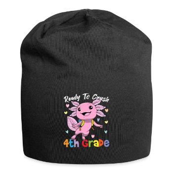 Ready To Crush 4th Grade Elementary School - Jersey Beanie - black - Front