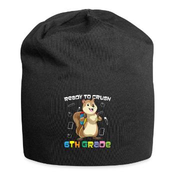 Ready To Crush 6th Grade Elementary School - Jersey Beanie - black - Front