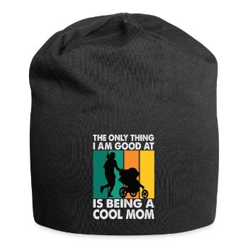 The Only Thing I Am Good At Is Being A Cool Mom - - Jersey Beanie - black - Front