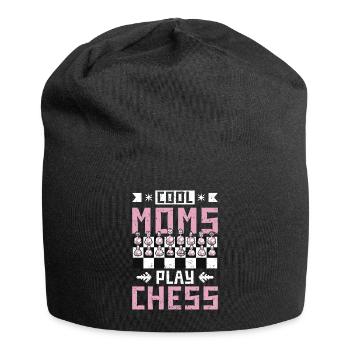 les mamans cool jouent aux échecs - Bonnet en jersey - noir - Devant