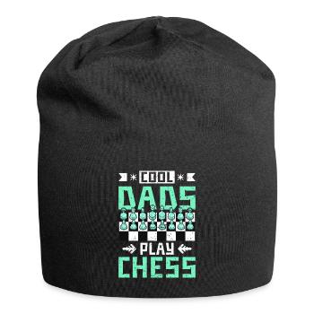 cool dads play chess - Jersey Beanie - black - Front