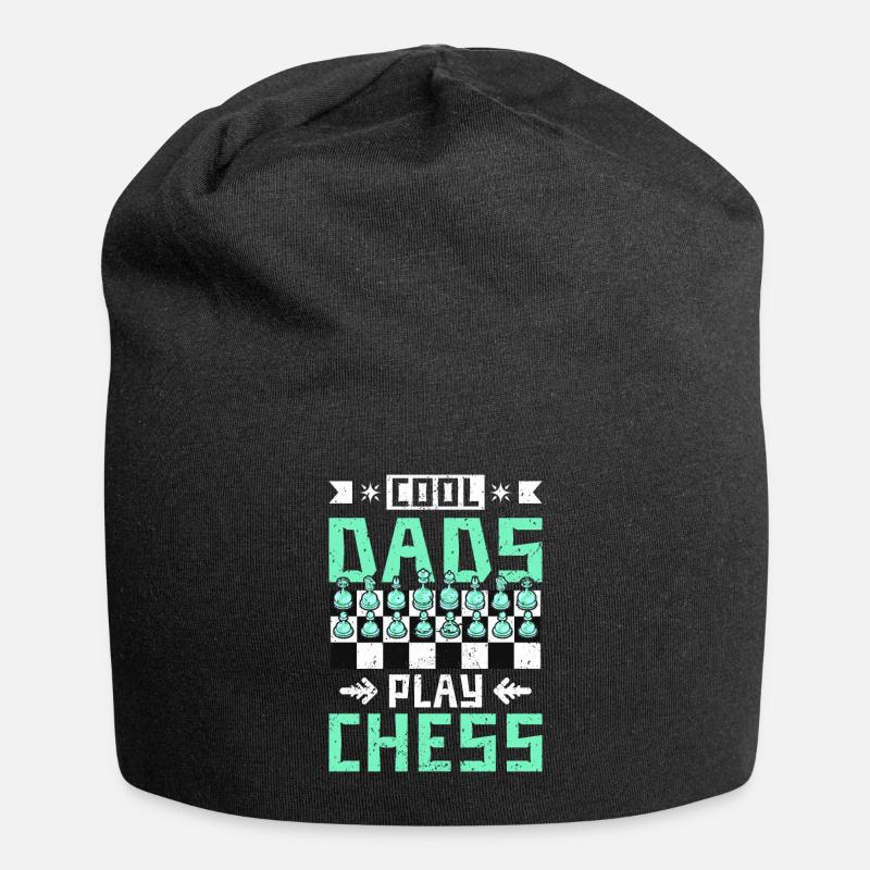 cool dads play chess - Jersey-Beanie - Schwarz