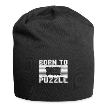Puzzles - Bonnet en jersey - noir - Devant
