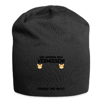 Wir werden dich vermissen Jobwechsel Abschied - Jersey-Beanie - Schwarz - Vorne