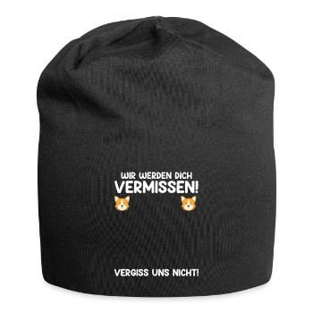 Wir werden dich vermissen Jobwechsel Abschied - Jersey-Beanie - Schwarz - Vorne