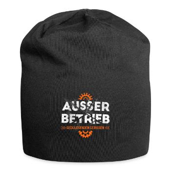 Handwerker AUSSER BETRIEB Arbeits-Kollegen Sprüche - Jersey-Beanie - Schwarz - Vorne