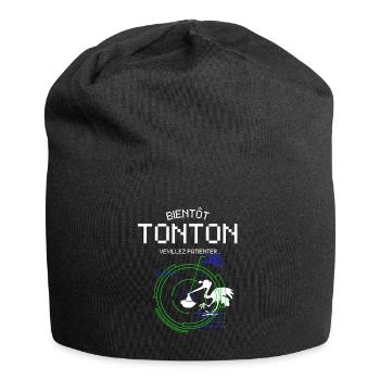 Bientôt Tonton Annoncer Grossesse pour Futur Oncle - Jersey Beanie - black - Front