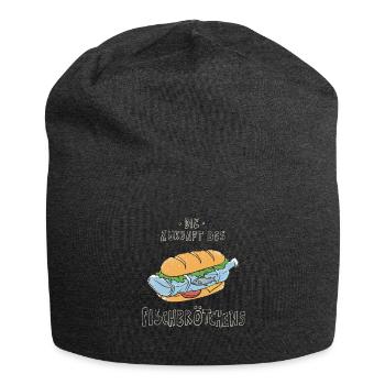 Zukunft des Fischbrötchens Norddeutsch - Jersey-Beanie - Anthrazit - Vorne