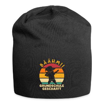 Bäähm Grundschule geschafft - Jersey-Beanie - Schwarz - Vorne
