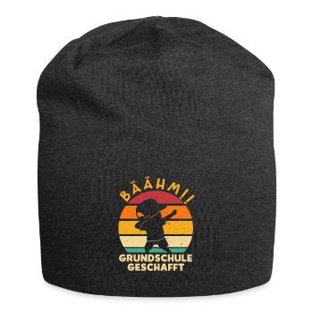 Bäähm Grundschule geschafft - Jersey-Beanie - Anthrazit - Vorne