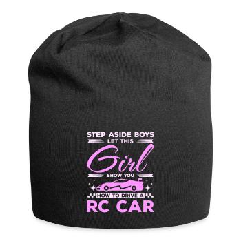 Let this girl show you how to drive a rc car - Jersey Beanie - black - Front